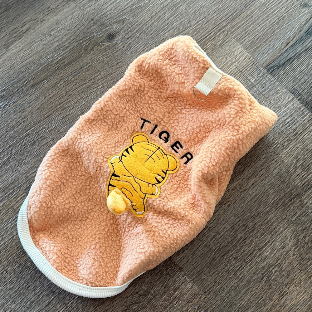 Tiger Embroidered Pet Sweater